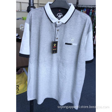 Men's Gradient Printing Short Sleeve Polo Shirts
